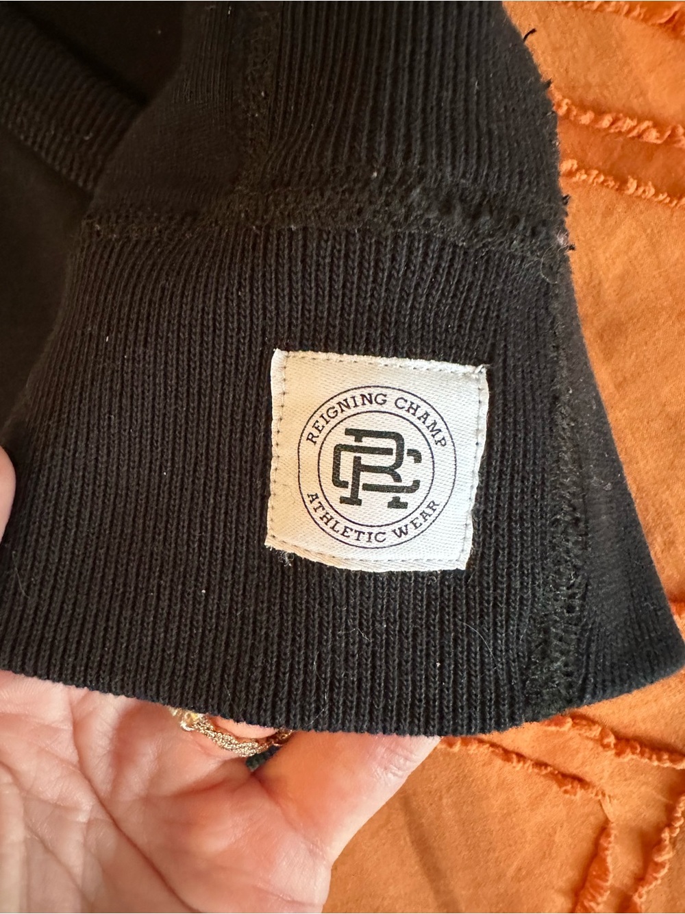MADE IN CANADA (before buyout) Reigning Champ Black Hoodie - Picture 2 of 6